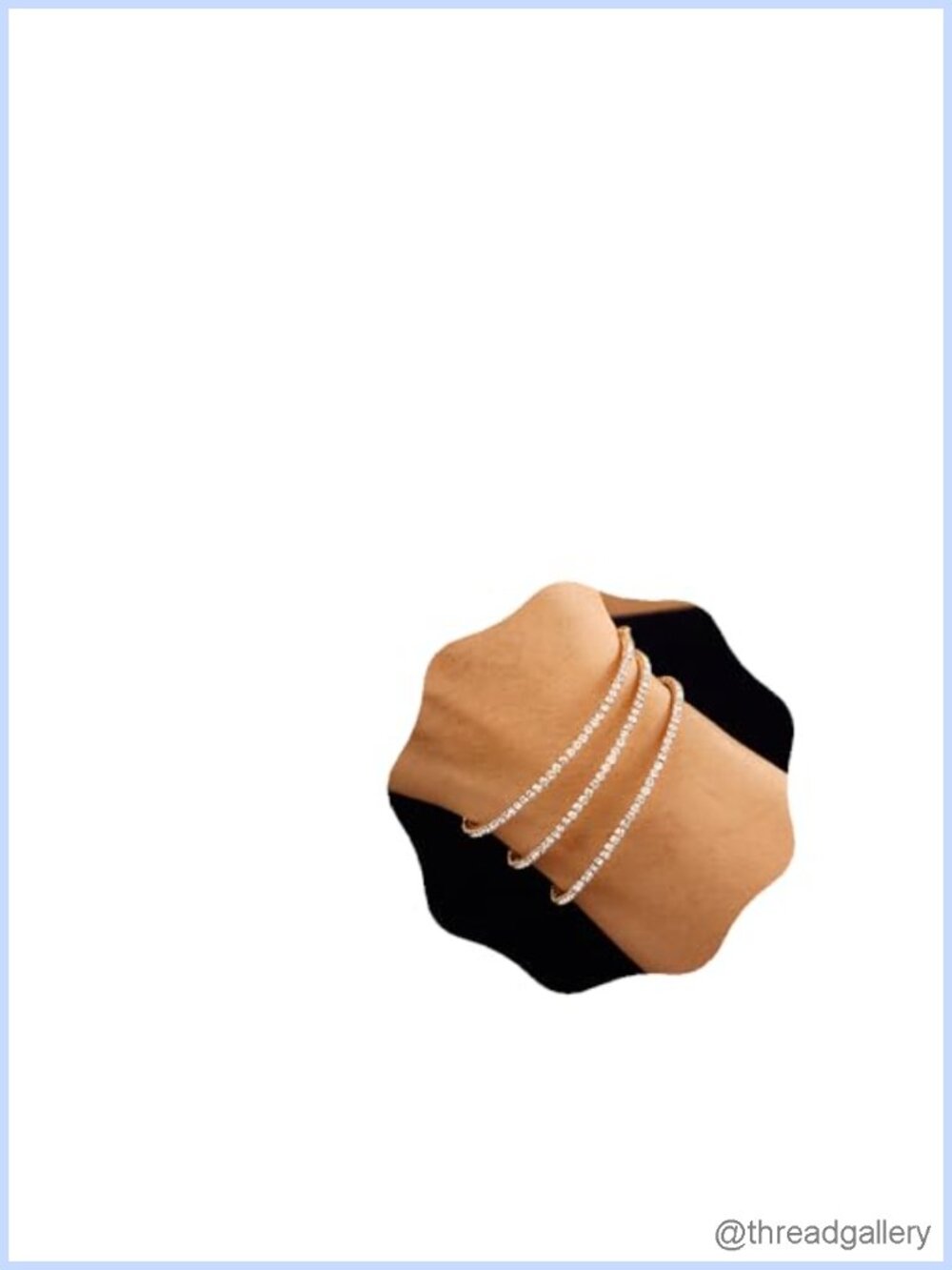 Vintage Pearl Rhinestone Multi Layered Stretch Wrap Bangle Bracelet Women